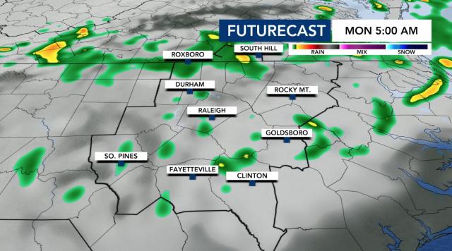 Futurecast Monday 5 a.m.