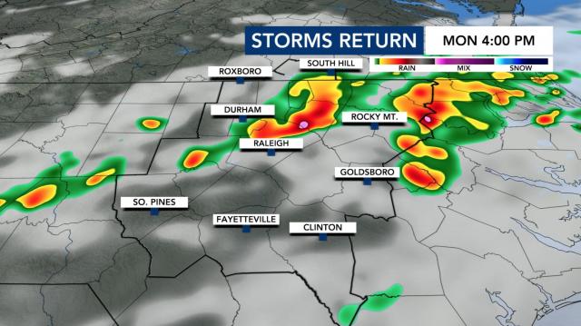 Futurecast Monday 4 p.m.