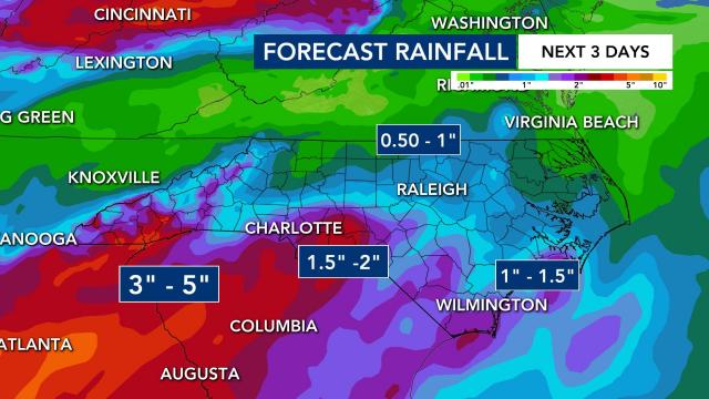 5-day rainfall totals