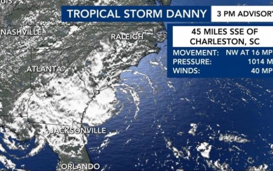 Tropical Storm Danny Makes Landfall On Sc Coast Weather Preppers 2590