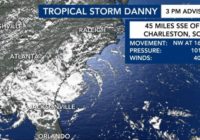 Tropical Storm Danny downgraded to tropical depression after making landfall