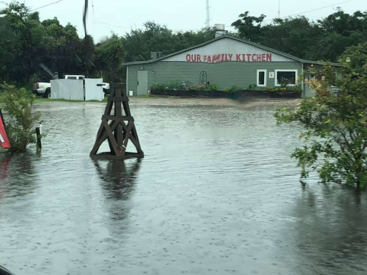 Local Carolyn Matthews shared photos of the flooding she's encountered in Rockport. She says it's rained most Wednesday night and continues to into Thursday morning. 