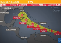 Tropics update: Tropical Depression Five forms in Atlantic, expected to become Tropical Storm on Thursday