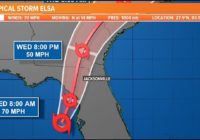 TROPICS: 2AM Update | Latest Tropical Storm Elsa projected path, models, and potential impact to First Coast