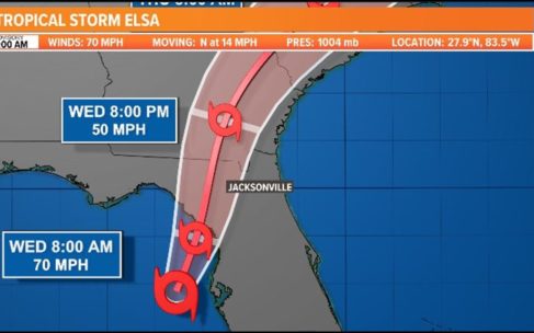 Watch Live | Latest Tropical Storm Elsa projected path, models, and ...