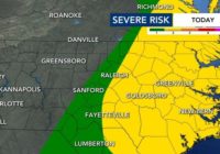 Parts of central NC under Level 2 risk for severe weather as dangerous heat moves in