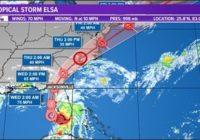 TROPICS: 8 p.m. Update | Latest Hurricane Elsa projected path, models, and potential impact to First Coast