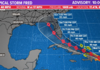 Tropical Storm Fred forms near Puerto Rico