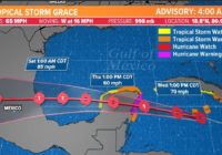 Tracking the tropics: Grace 
becomes a hurricane just west of Grand Cayman