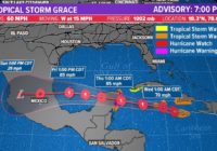 Tracking the tropics: TS Grace forecast to strengthen into a hurricane before landfall in Mexico