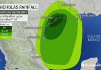 Will Tropical Storm Nicholas become a hurricane and when could it make landfall in Texas?