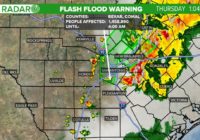 Tornado Warning for parts of Gonzales, Lavaca counties; Flash Flood Warning for SA area as storms move across South Texas | Track the rain