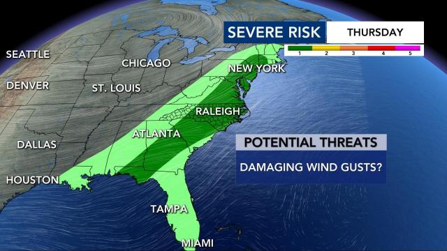 Severe risk for Thursday, April 4, 2022