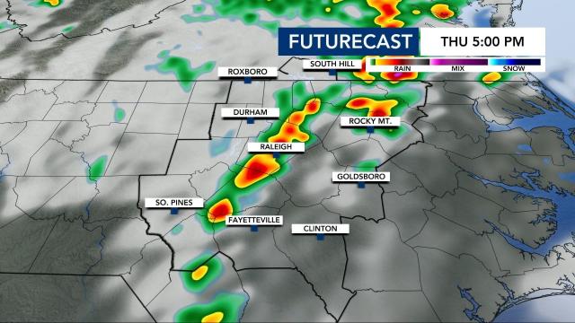 Futurecast: Thursday at 5 p.m.