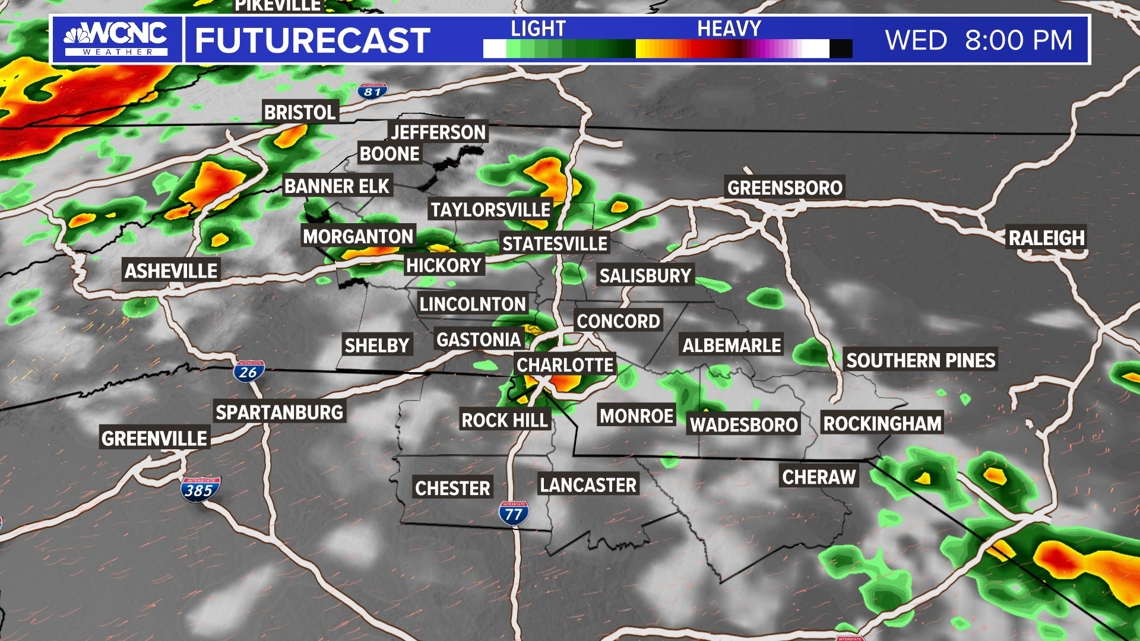 Severe weather brings heavy rain, hail, strong winds to Charlotte area