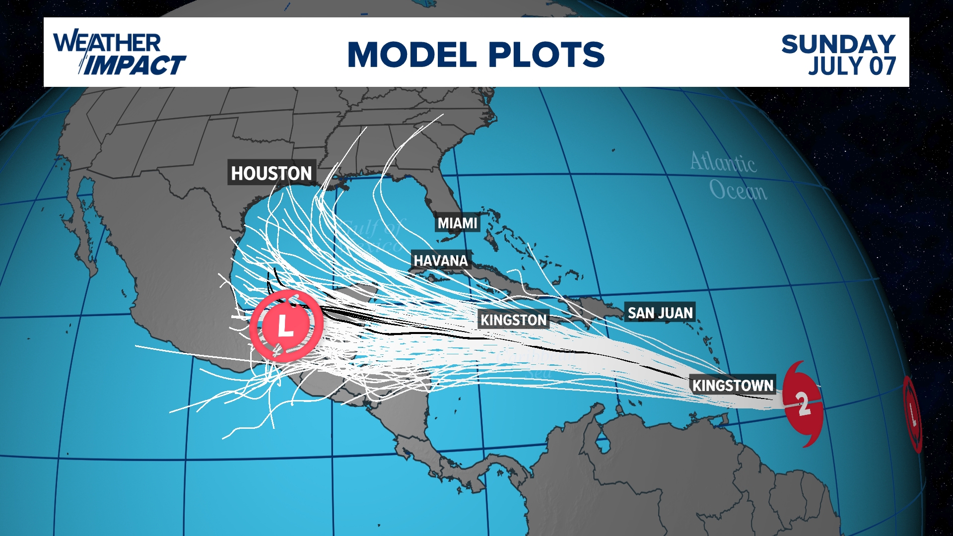 Hurricane Beryl Strengthens To Category 3 As It Continues Track To The ...