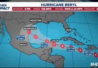 4 P.M. BERYL UPDATE: Hurricane remains a Cat. 4 storm, winds at 155 mph | See latest track