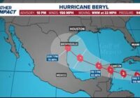 4 A.M. BERYL UPDATE: Hurricane remains a Cat. 4 storm, winds at 145 mph | See latest track