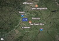 1 wildfire contained, another continues to burn in Central Texas