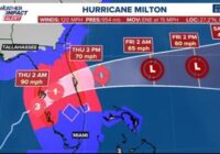 TRACKER: Watch Hurricane Milton using forecast cone, storm surge maps