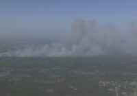 Wildfire burning in San Jacinto County | Live video