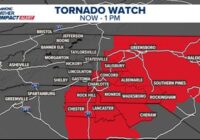 Tornado warning for Union County, NC